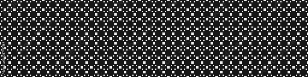 Fototapeta premium Abstract Cross Pattern Dot generative computational art illustration