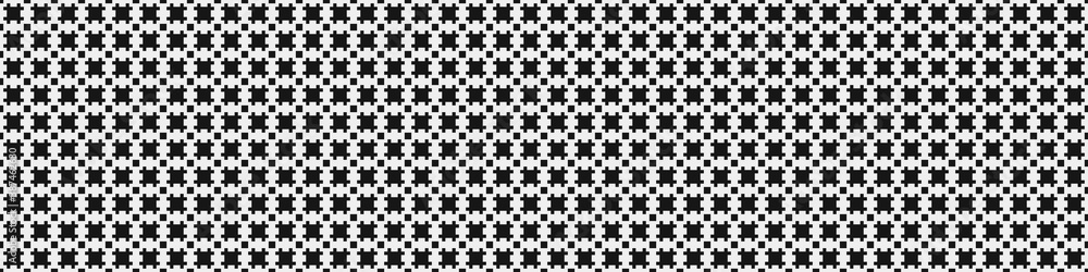 Fototapeta premium Abstract Cross Pattern Dots Logo generative computational art illustration