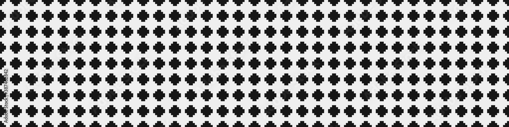 Abstract Cross Pattern Dots Logo generative computational art illustration