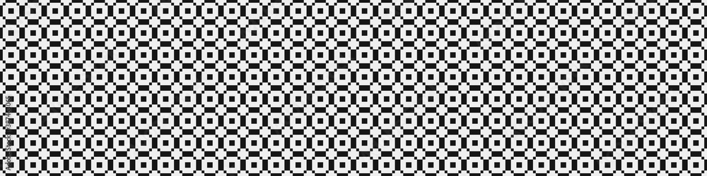 Fototapeta premium Abstract Cross Pattern Dots Logo generative computational art illustration