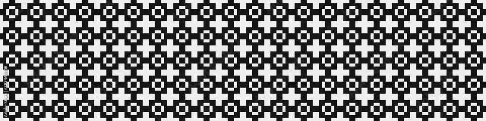 Fototapeta premium Abstract Cross Pattern Dots Logo generative computational art illustration