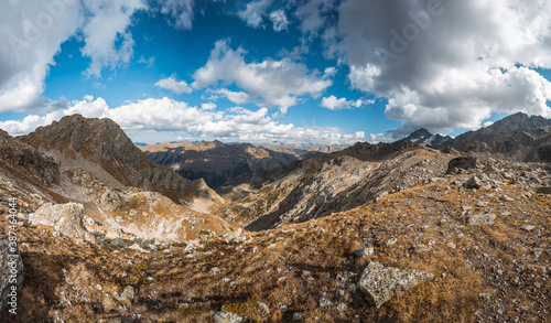 Arkhyz. panoramic photos of mountain peaks with high quality