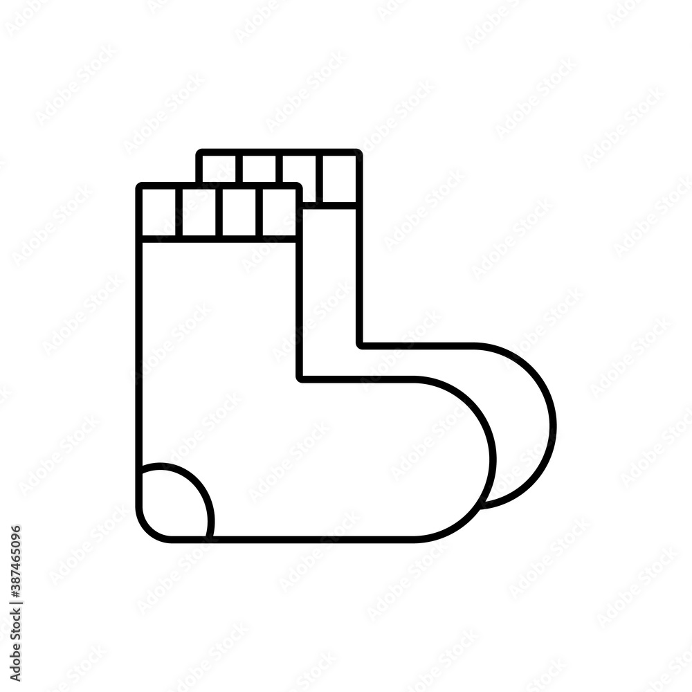 socks icon element of winter clothes icon for mobile concept and web apps. Thin line socks icon can be used for web and mobile. Premium icon on white background socks icon element of winter clothes icon for mobile concept and web apps. Thin line socks icon can be used for web and mobile. Premium icon on white background