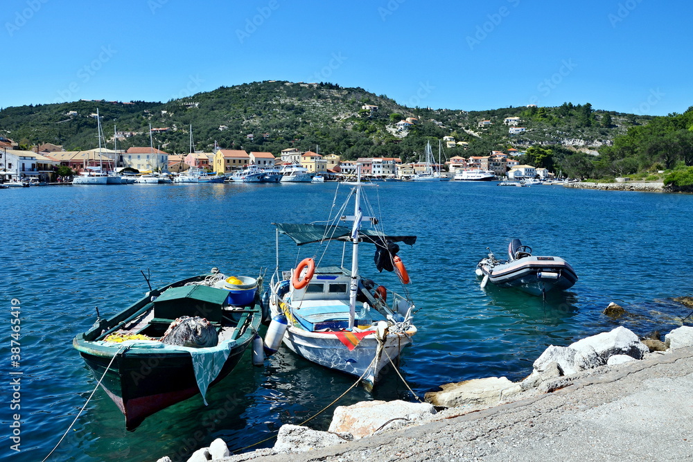 Greece, the island of Paxos - fishing boat in the port of Gaios