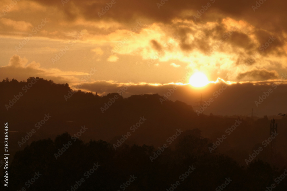 Fototapeta premium Sunset in Birkmannsweiler 1 - by juma