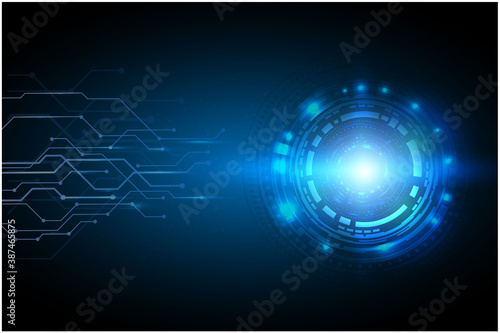 Futuristic and abstract background,Head up display concept.Vector EPS 10 illustration.