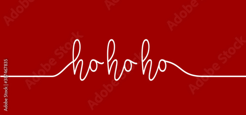 Saying ho ho ho, Merry Christmas text. Hohoho pattern, Santa Claus, Christmas, xmas design. New Year concept. HoHoHo. Santa suit with belt and buckle. Belly
