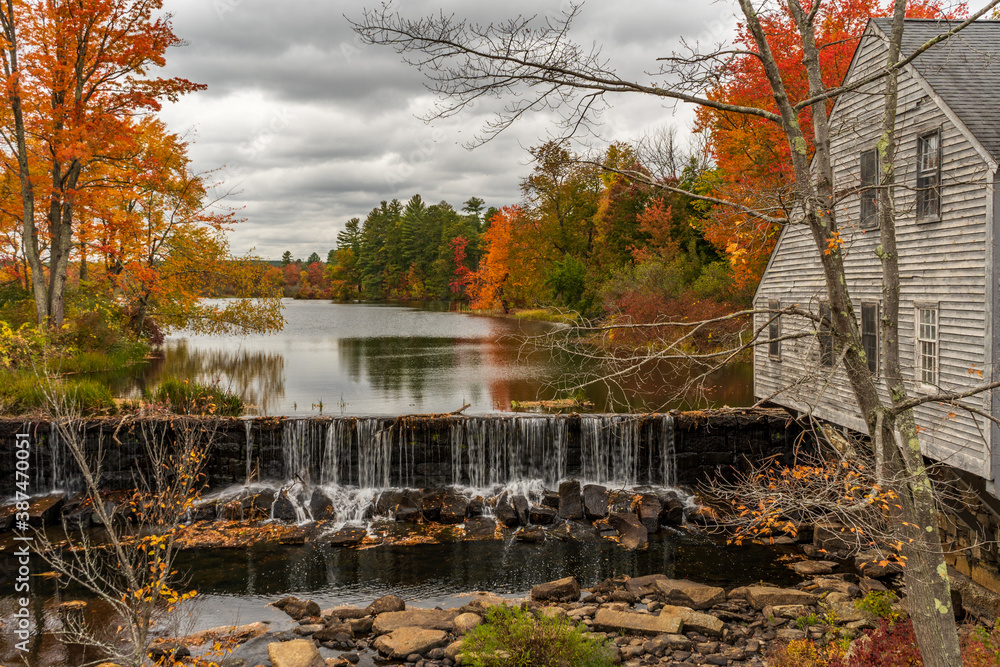 Fototapeta premium Harbor pond in Townsend 