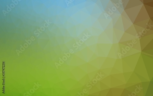 Wallpaper Mural Light Blue, Green vector polygonal pattern. Torontodigital.ca