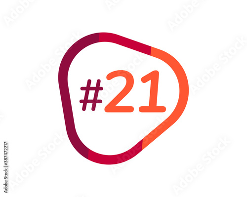 Number 21 image design, 21 logos Free Download Number 21 image design, 21 logos - GFXLoad