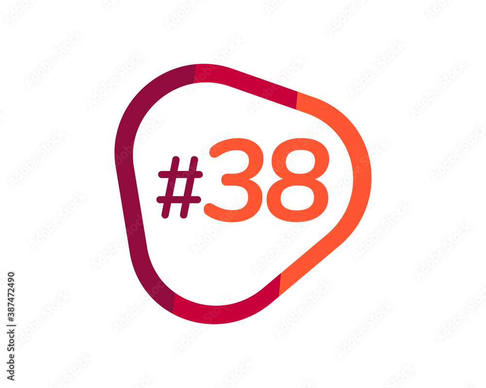 Number 38 image design, 38 logos Number 38 image design, 38 logos