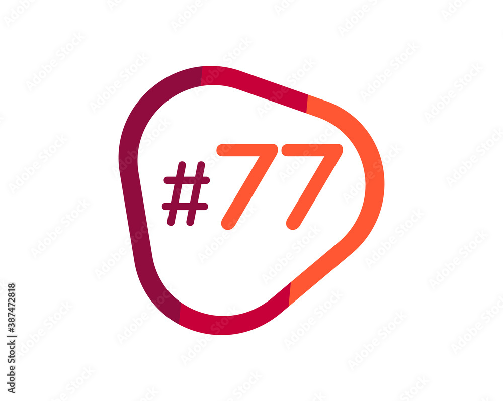 Number 77 image design, 77 logos Number 77 image design, 77 logos