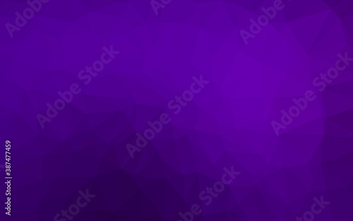 Dark Purple vector low poly layout.