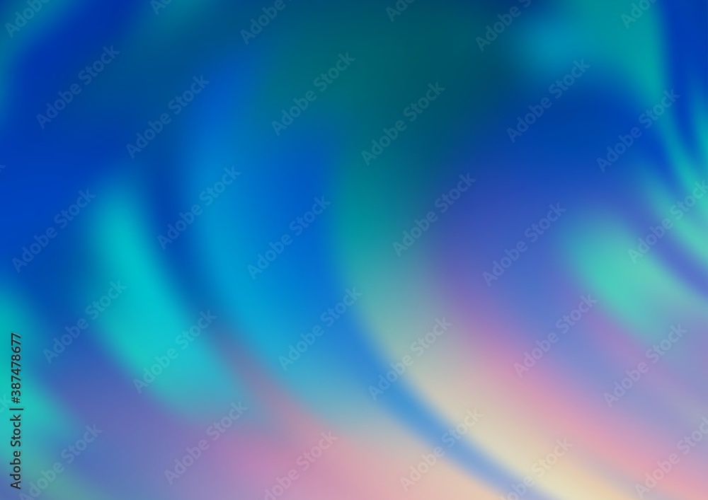 Light BLUE vector abstract blurred template.
