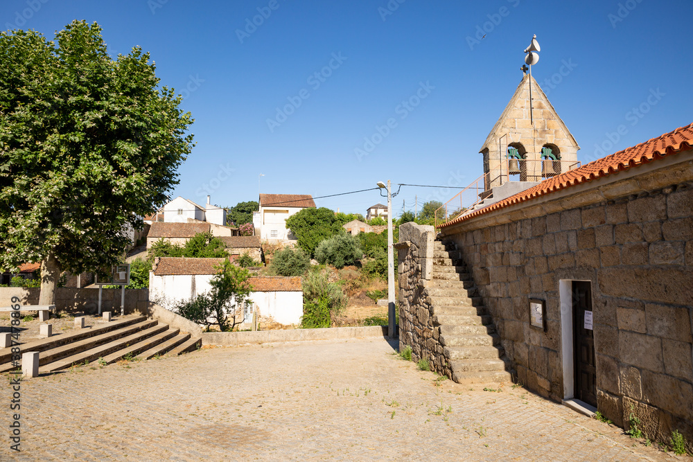 Antique church at Valbom village, municipality of Pinhel, Guarda district, Beira Alta, Portugal