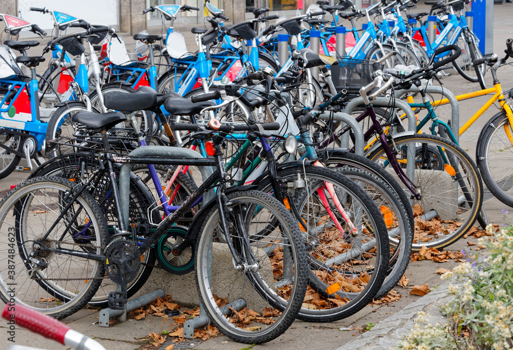 Fahrrad Parkplatz Fahrrad Parkplatz