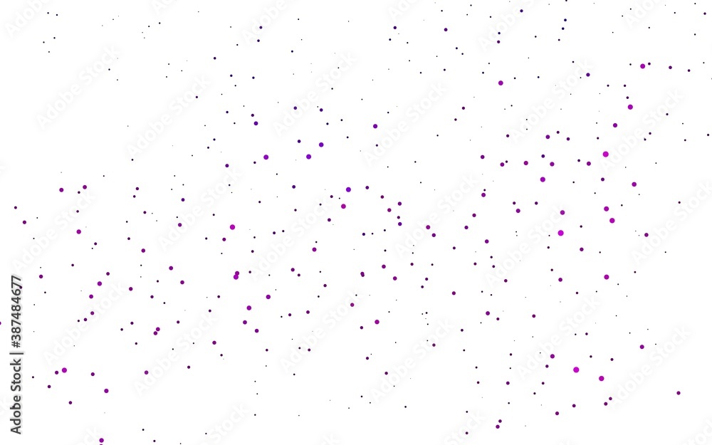 Light Purple vector  cover with spots.