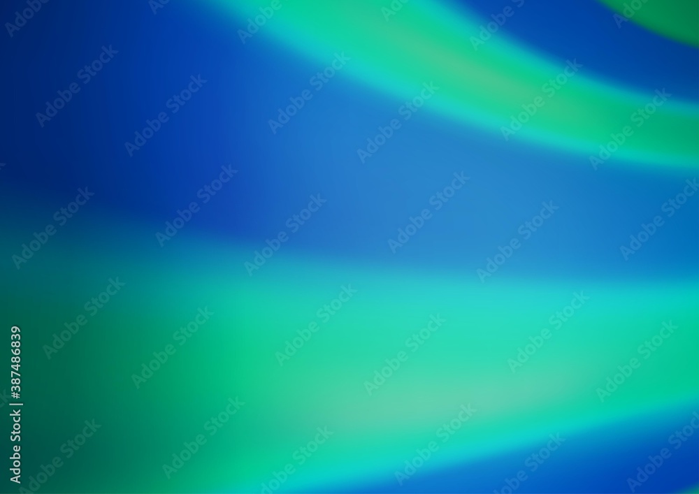 Fototapeta premium Light BLUE vector glossy abstract template.