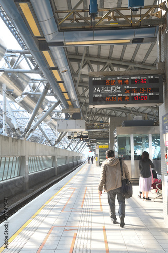 台中駅の新幹線ホーム