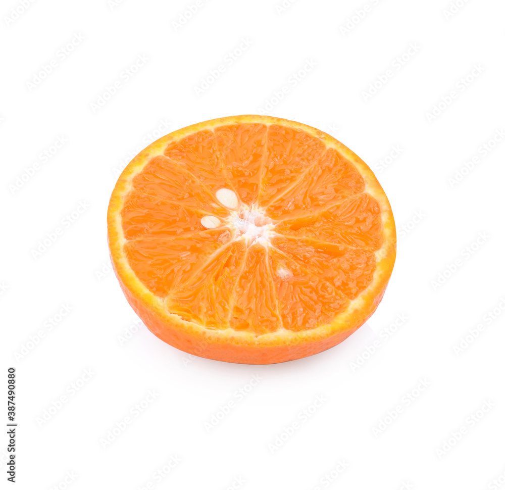 tangerine or mandarin fruit with leaves isolated on white background tangerine or mandarin fruit with leaves isolated on white background