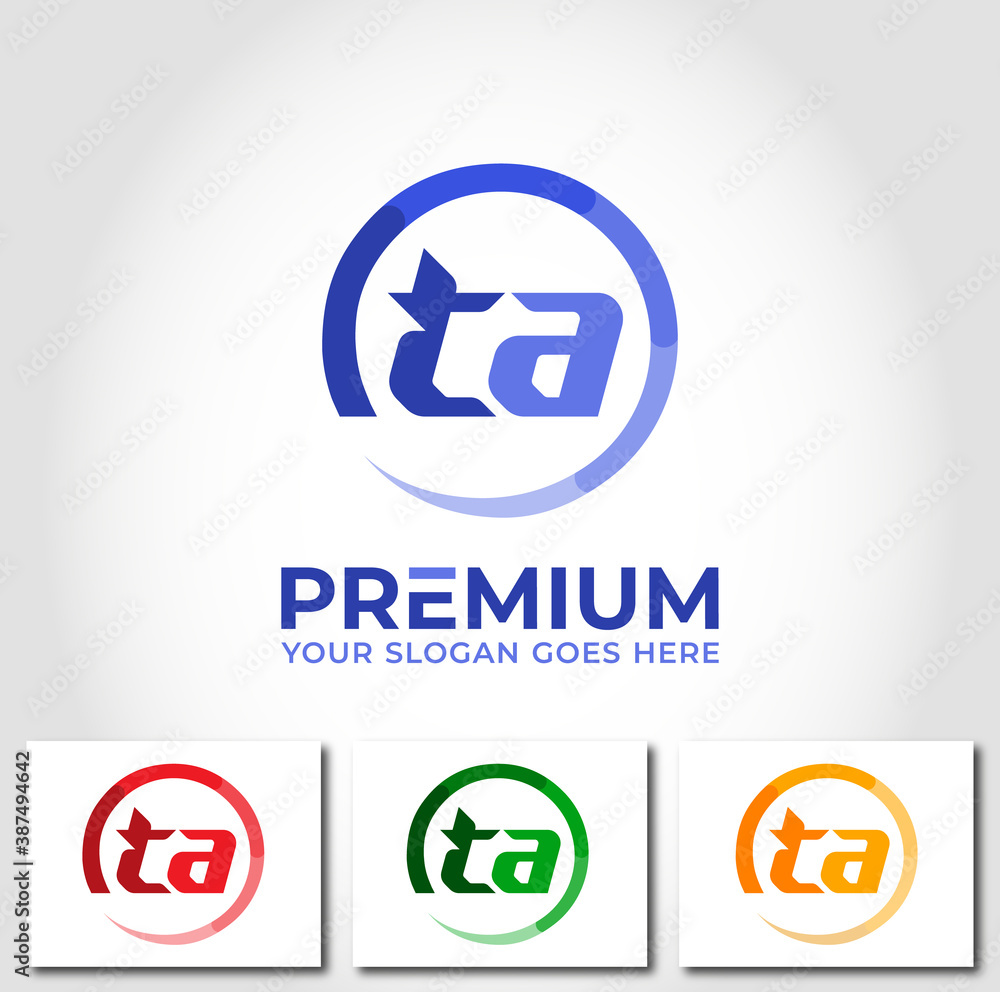 TA Alphabet Logo Design Concept TA Alphabet Logo Design Concept