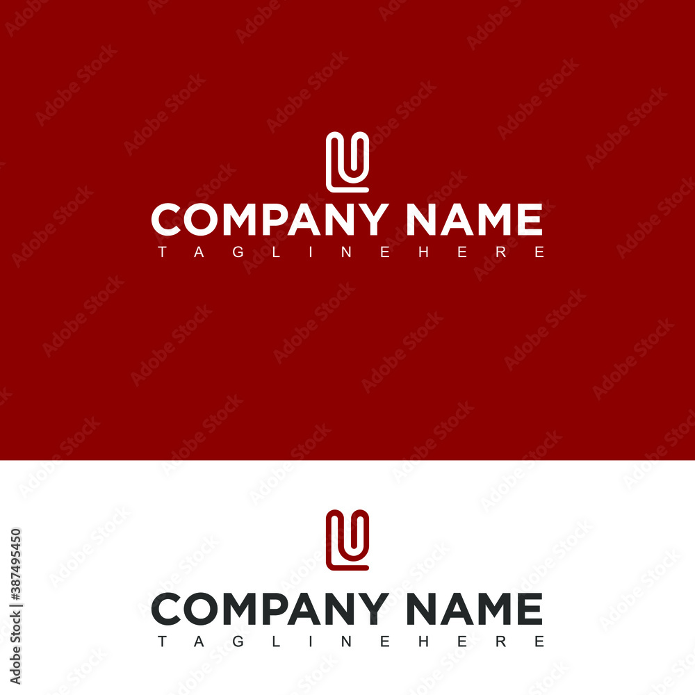 A simple and elegant LU font logo design that fits your business and uses the latest Adobe illustrations.