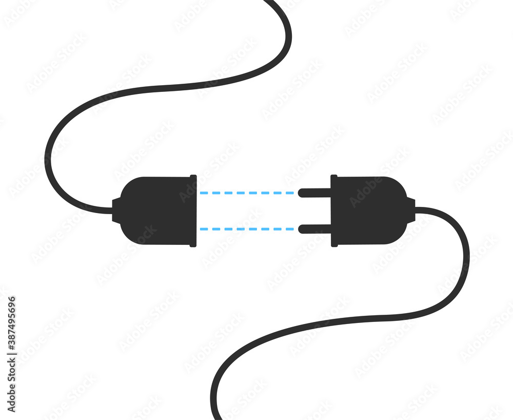 Creative design of electric plugs illustration Creative design of electric plugs illustration