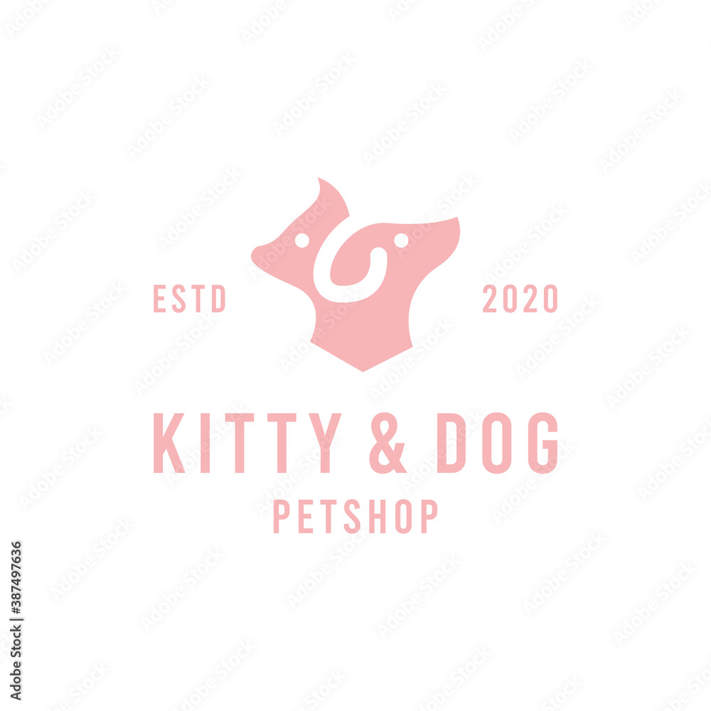 Cat And Dog logo design Vector Cat And Dog logo design Vector