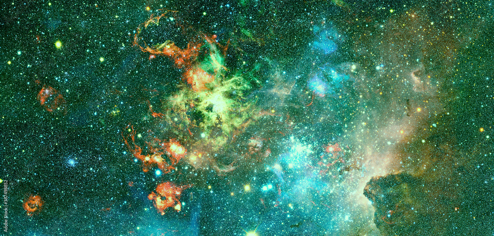 Nebula and stars in cosmos space. Elements of this image furnished by NASA Nebula and stars in cosmos space. Elements of this image furnished by NASA