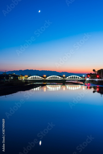 A historic bridge in Kanonji City, Kagawa Prefecture, Japan