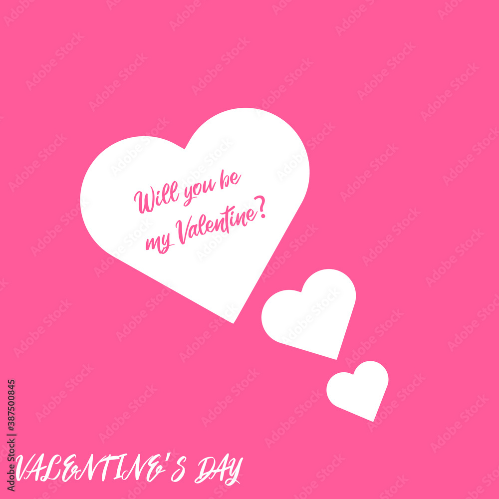 Happy Valentine's day card. Happy Valentine's Day lettering. Icons, lettering,, typography related to Valentine's day. Can be used in infographic, advertising. Vector illustration isolated on white. 