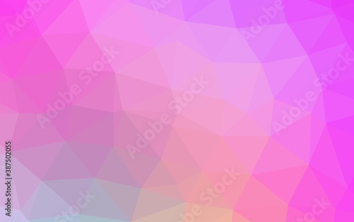 Light Pink vector polygonal background.