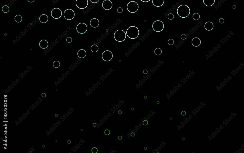 Light Green vector layout with circle shapes.