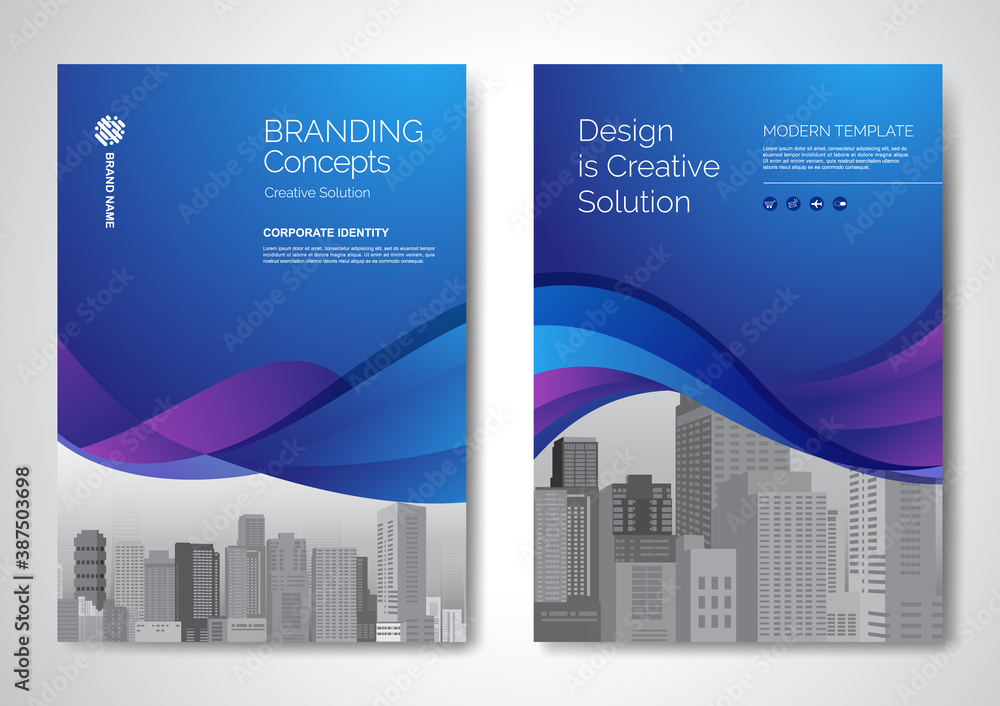 Template vector design for Brochure, AnnualReport, Magazine, Poster, Corporate Presentation, Portfolio, Flyer, infographic, layout modern with blue color size A4, Front and back, Easy to use and edit. Template vector design for Brochure, AnnualReport, Magazine, Poster, Corporate Presentation, Portfolio, Flyer, infographic, layout modern with blue color size A4, Front and back, Easy to use and edit.