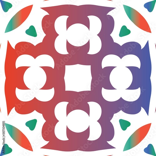 Antique ornate tiles talavera mexico.