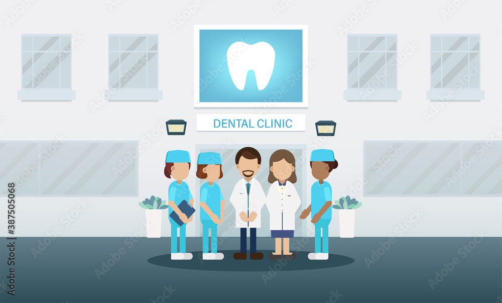 Dental clinic with medical staff Dental clinic with medical staff