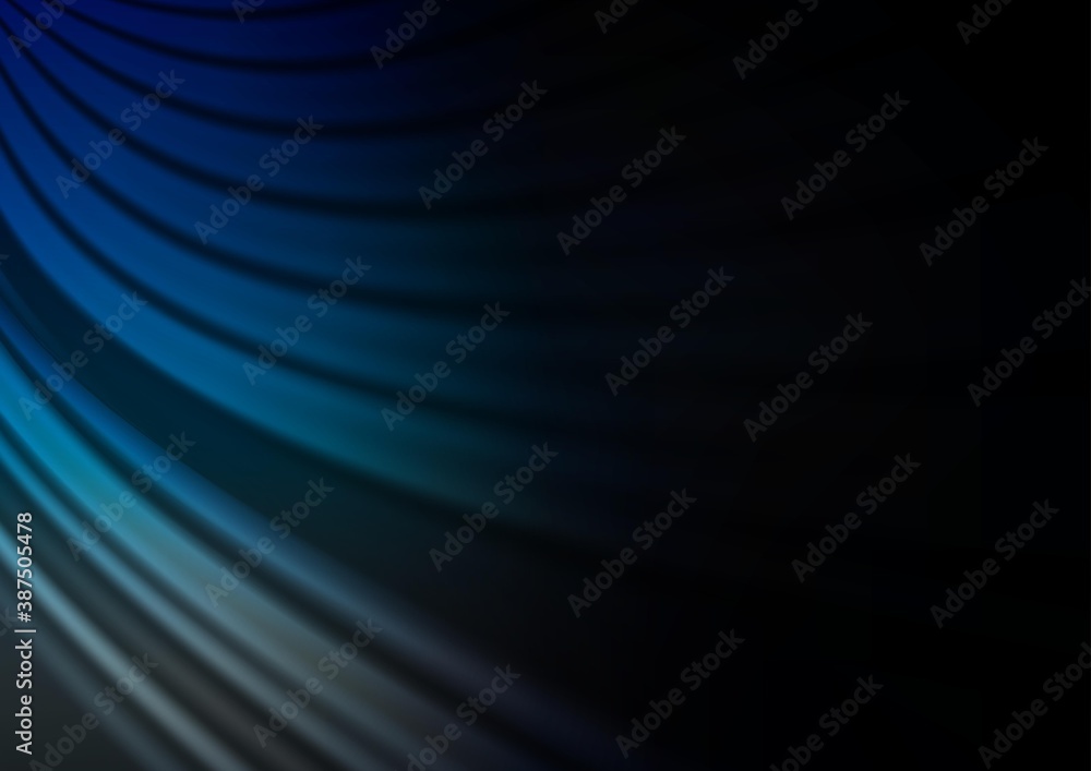 Dark BLUE vector blurred background.