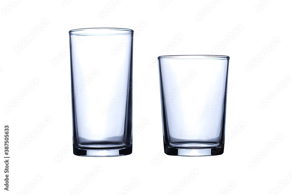 Drinking glasses isolated on white background Drinking glasses isolated on white background