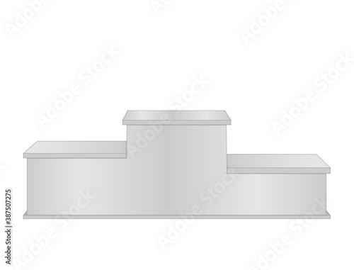 A tiered podium used for awarding prizes at competitions