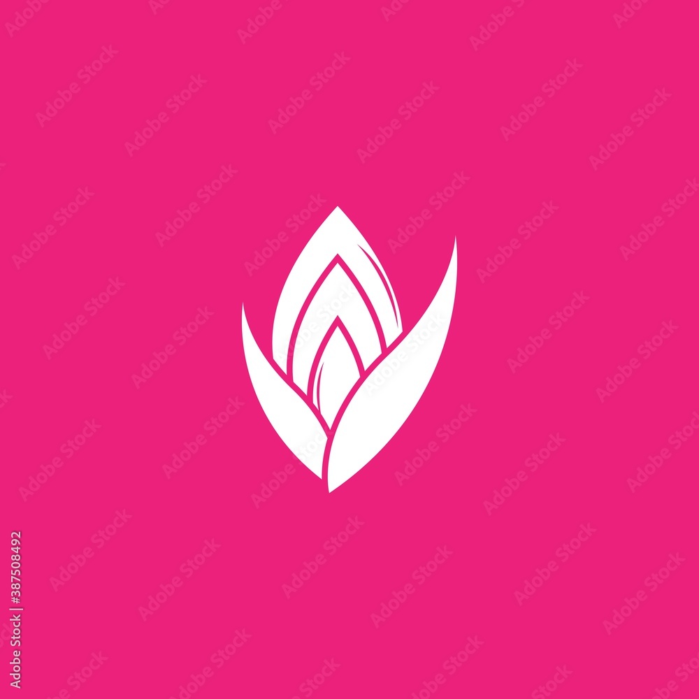 Flower logo vector icon Flower logo vector icon