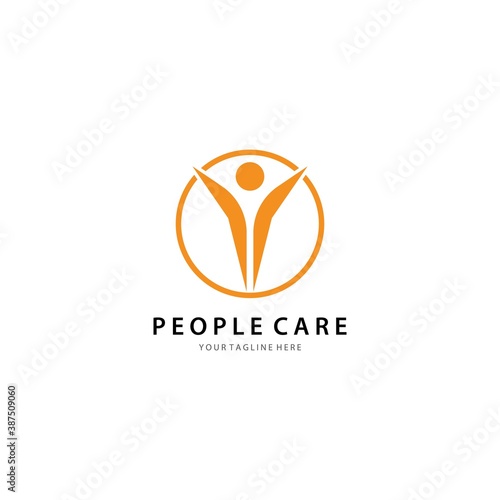 People care  logo template