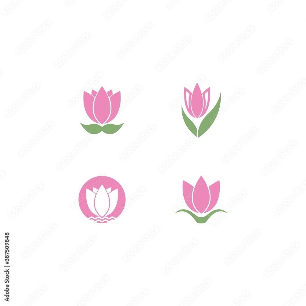 Flower logo vector icon Flower logo vector icon