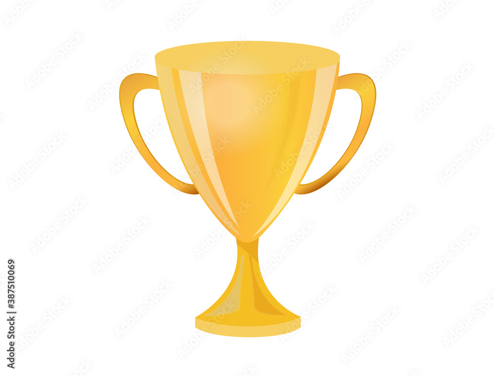 The golden trophy is in the shape of a large glass The golden trophy is in the shape of a large glass