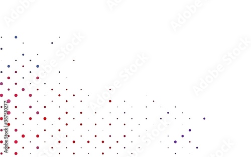 Light Blue  Red vector pattern with spheres.