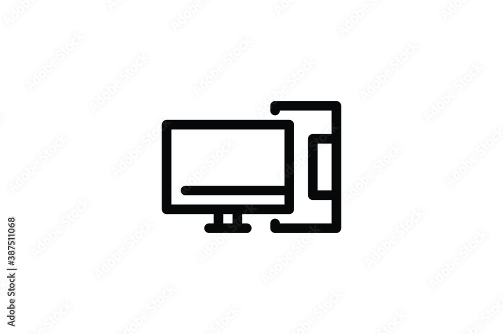 Computer Outline Icon - Computer Computer Outline Icon - Computer