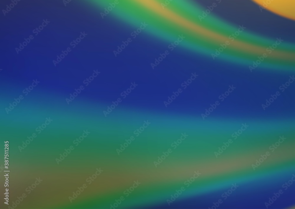 Fototapeta premium Light BLUE vector blurred shine abstract background.