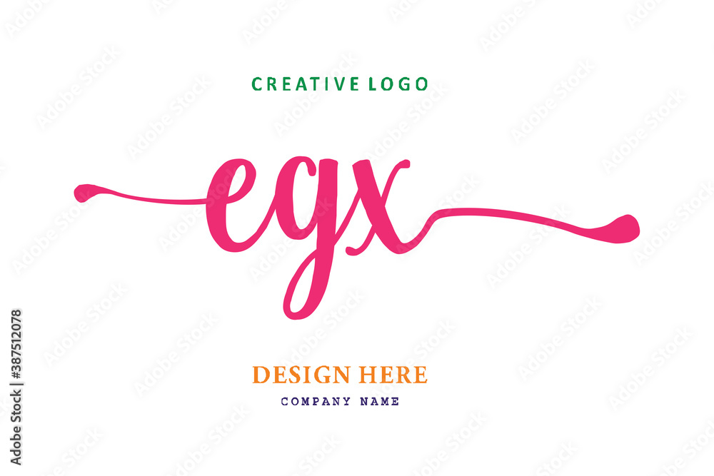 EGX font arrangement logo is simple, easy to understand and authoritativePrint EGX font arrangement logo is simple, easy to understand and authoritativePrint