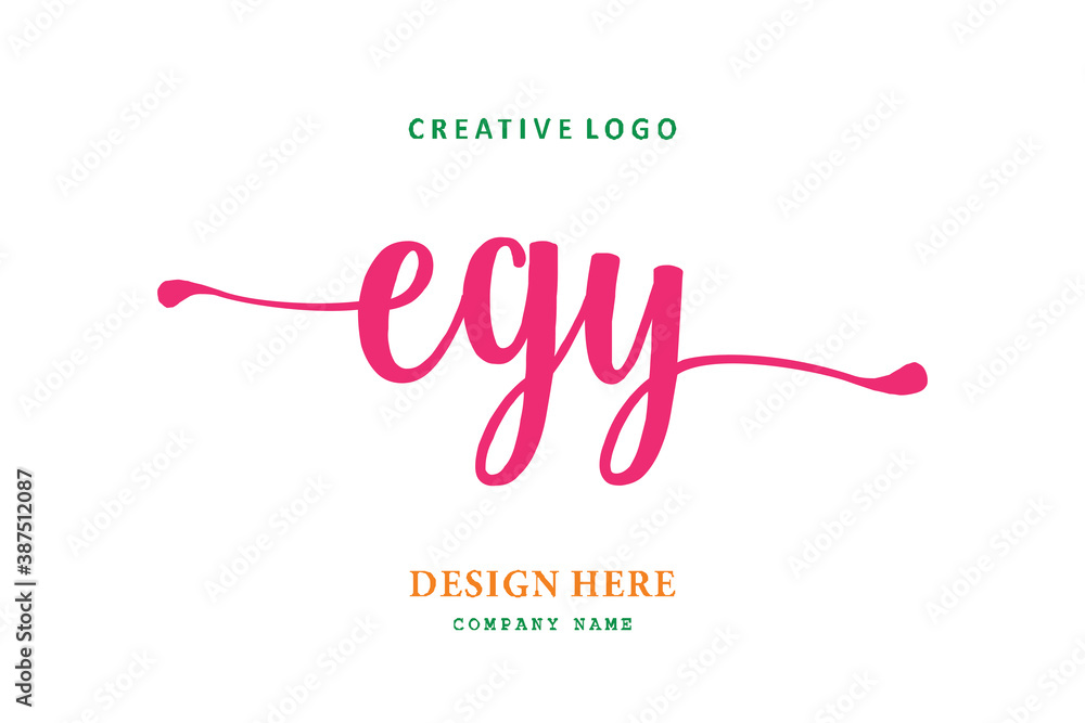 EGY font arrangement logo is simple, easy to understand and authoritativePrint EGY font arrangement logo is simple, easy to understand and authoritativePrint