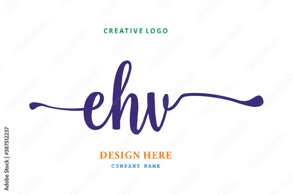 EHV font arrangement logo is simple, easy to understand and authoritativePrint EHV font arrangement logo is simple, easy to understand and authoritativePrint