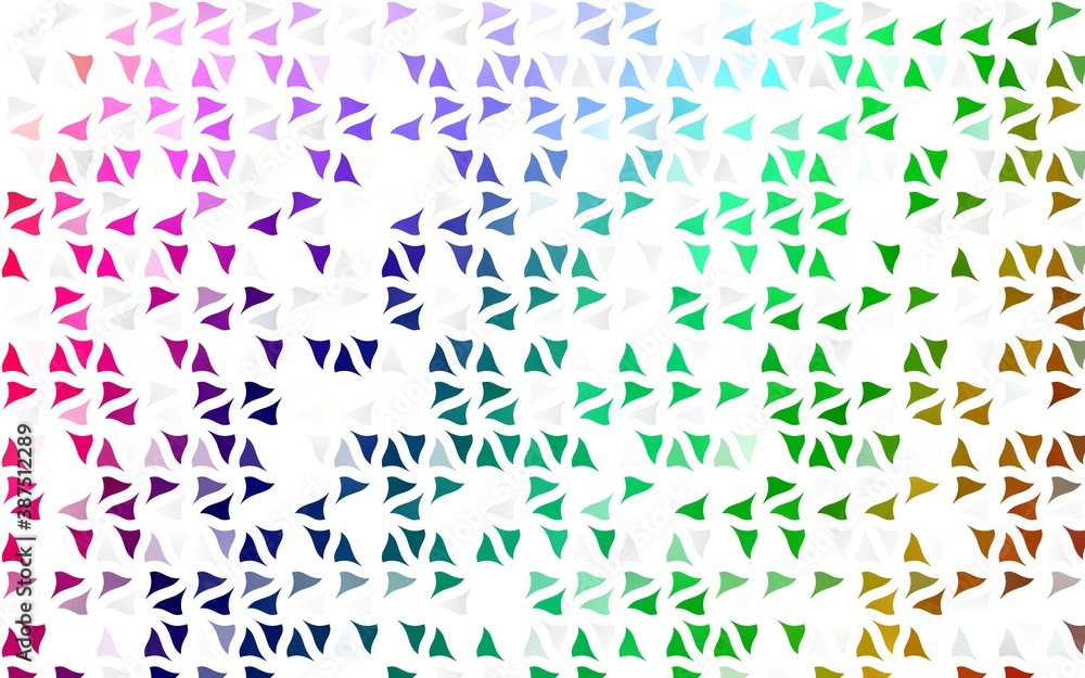 Light Multicolor, Rainbow vector texture in triangular style.